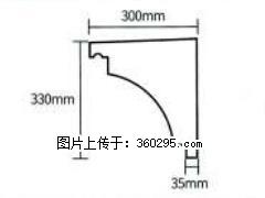 产品分解图型 - 檐口线，型号：SX311-YK-2，规格：300x330mm(2) - 鄂尔多斯三象EPS建材 erds.sx311.cc